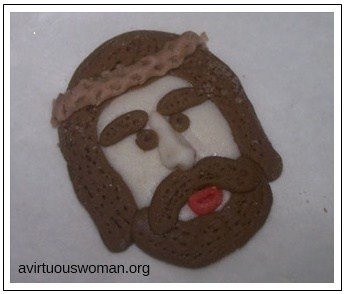 Man of Sorrows Salt Dough Christmas Ornament @ avirtuouswoman.org