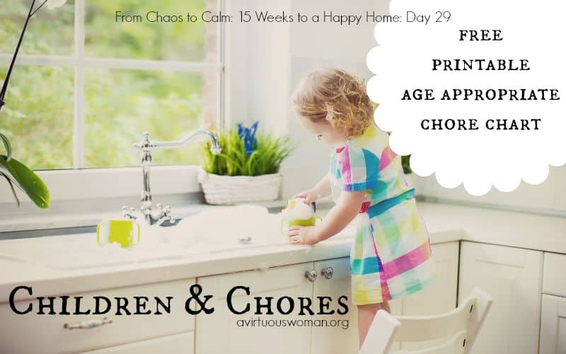 Children and Chores @ AVirtuousWoman.org