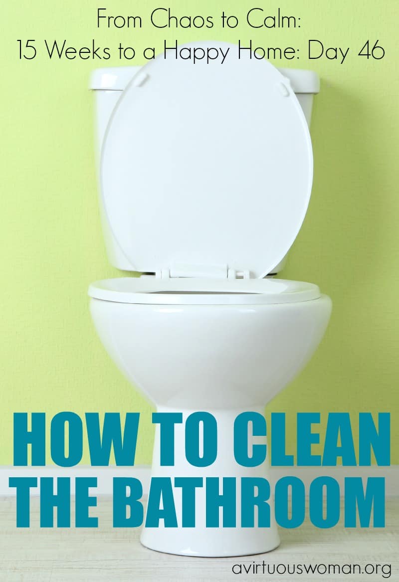 How to Clean the Bathroom @ AVirtuousWoman.org