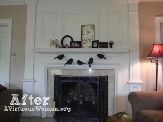 Living Room Make Over {Before and After} | A Virtuous Woman