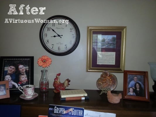 Living Room Make Over {Before and After} | A Virtuous Woman