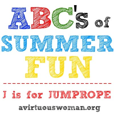 ABC's of Summer Fun {J is for Jumprope} Free Printable Jumprope Jingles Booklet | A Virtuous Woman #summerfun #printables