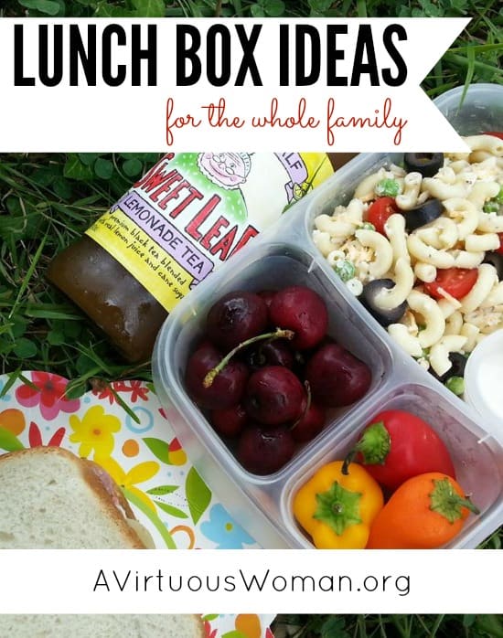 Lunch Box Ideas for the Whole Family @ AVirtuousWoman.org #easylunchboxes