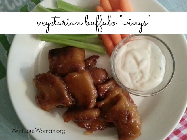 Vegetarian Buffalo "Wings" @ AVirtuousWoman.org