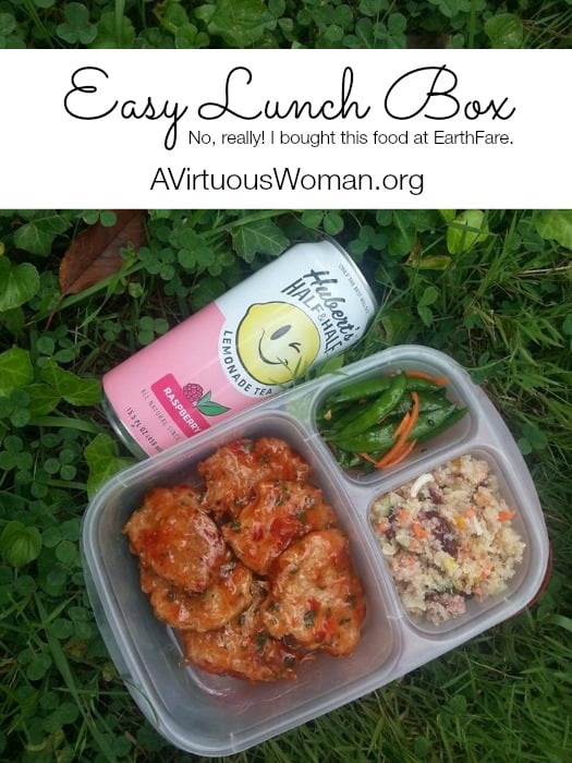 Easy Lunch Box with Thai Chili Nuggets from #EarthFare @ AVirtuousWoman.org #easylunchboxes