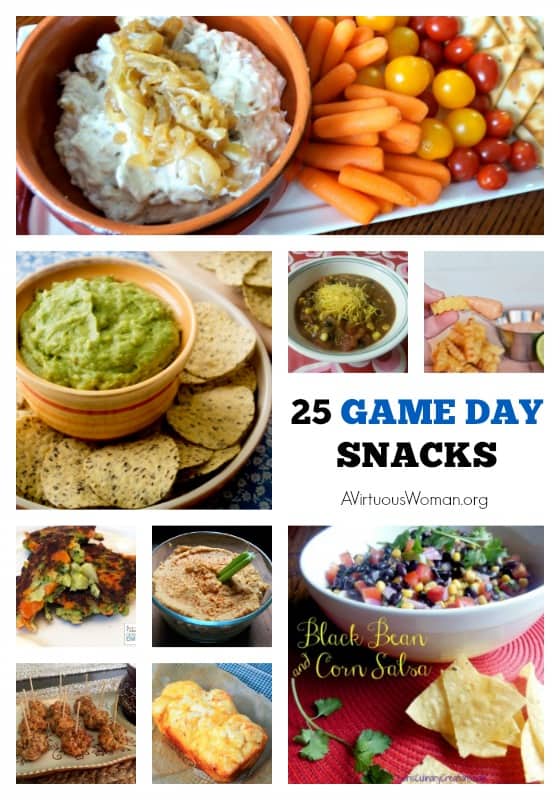 25 Game Day Snacks - YUM! @ AVirtuousWoman.org