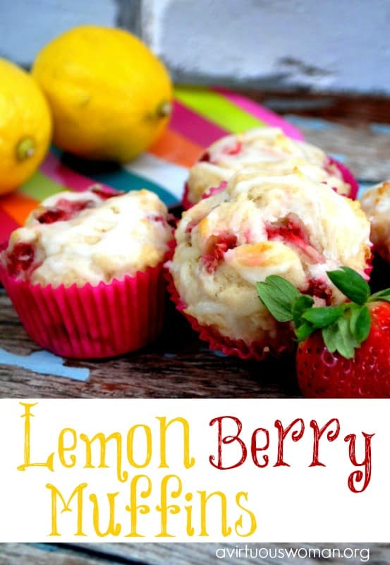 Lemon Berry Muffins @ AVirtuousWoman.org
