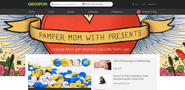Groupon's Mother's Day Shop offers great gifts for a great price!