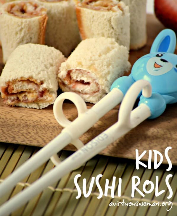 Kids Sushi Rolls - Fun Lunch Idea @ AVirtuousWoman.org