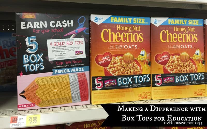 Box Tops for Education @ AVirtuousWoman.org