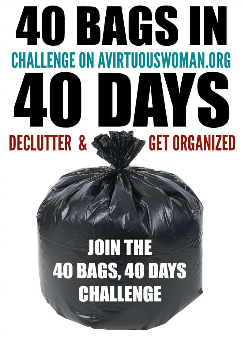 40 Bags in 40 Days Challenge @ AVirtuousWoman.org