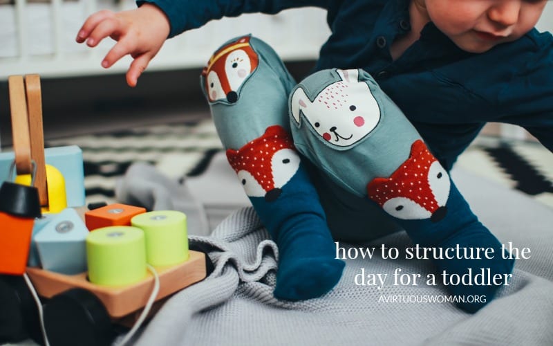 How to Structure the Day for a Toddler @ AVirtuousWoman.org ------ This is a MUST READ for moms of toddlers!
