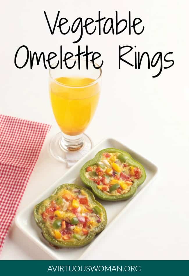 Vegetable Omelette Rings @ AVirtuousWoman.org