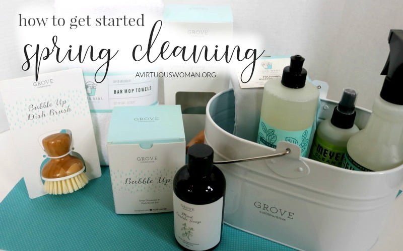 How to Get Started Spring Cleaning @ AVirtuousWoman.org