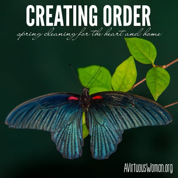 Creating Order @ AVirtuousWoman.org