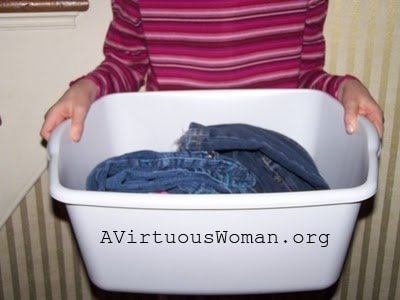 Getting Kids to Help with the Laundry | A Virtuous Woman