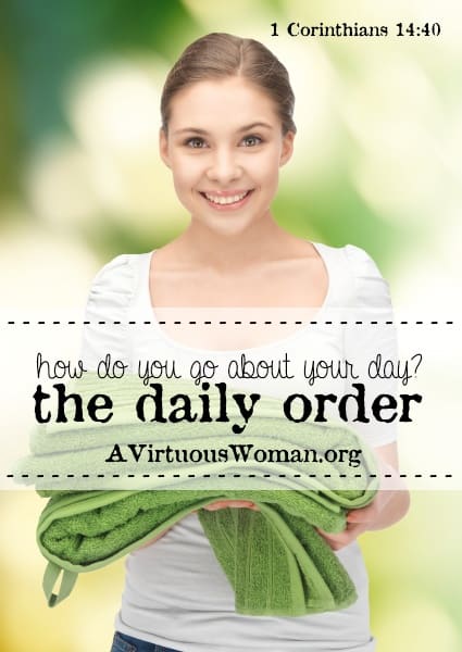 {Free Printable Household Notebook Pages} The Daily Order Podcast and Devotion | A Virtuous Woman #fromchaostocalm