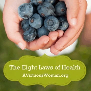 The Eight Laws of Health @ AVirtuousWoman.org