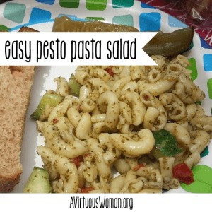 Easy Pesto Pasta Salad