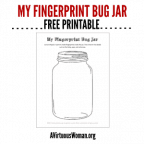 Fingerprint Bug Jar Printable | A Virtuous Woman