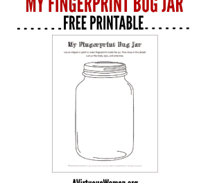 Fingerprint Bug Jar Printable | A Virtuous Woman