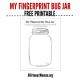 Fingerprint Bug Jar Printable | A Virtuous Woman