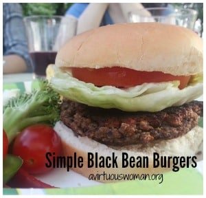Simple Black Bean Burgers