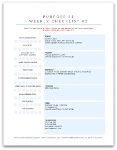 How to Use the Purpose 31 Homemaking Planners