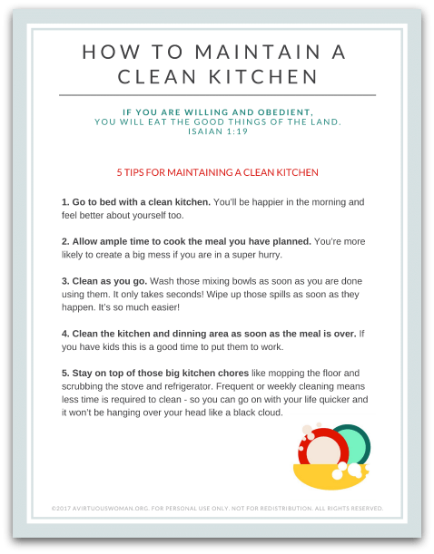 A Happy Kitchen Challenge @ AVirtuousWoman.org