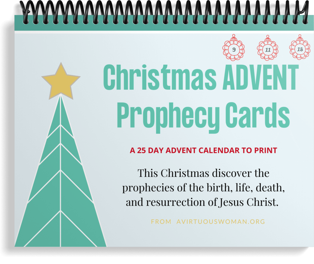 25 Day Advent Scripture Cards | Prophecy Advent Cards to Print @ AVirtuousWoman.org