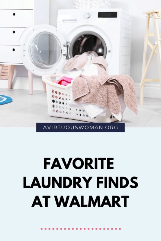 Favorite Laundry Finds at Walmart @ AVirtuousWoman.org