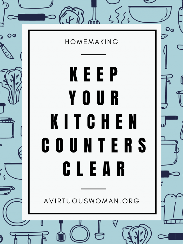 Keep Your Kitchen Counters Clear