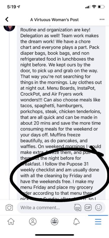 Purpose 31 Checklist | Offer