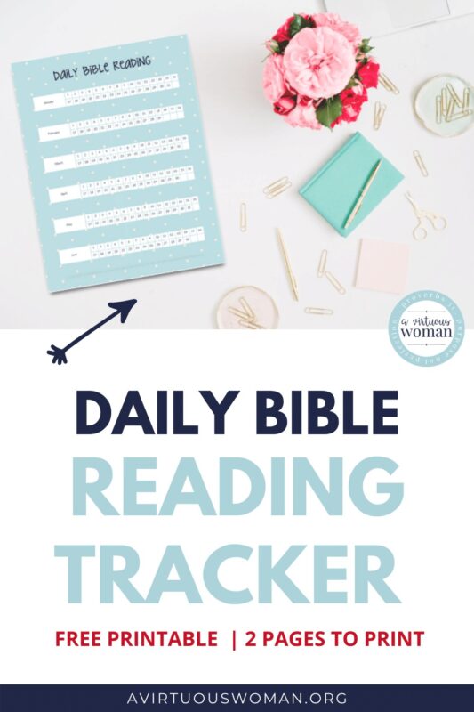 Daily Bible Reading Tracker @ AVirtuousWoman.org