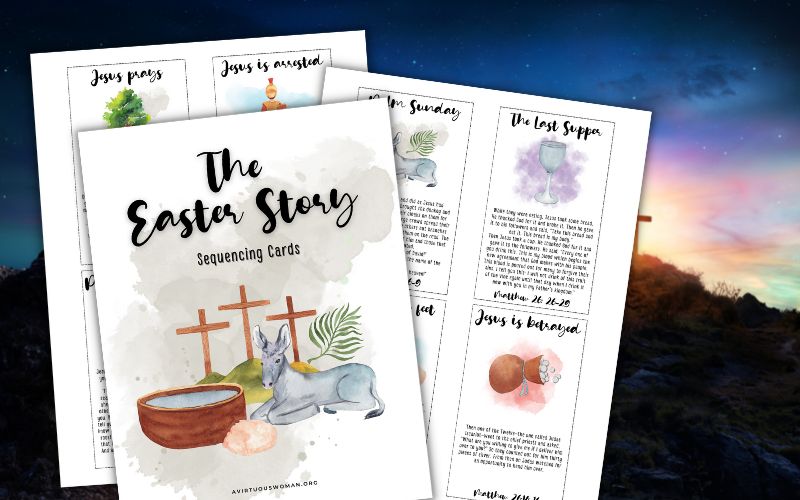 How to Teach Children the Easter Story + Printable Story Cards
