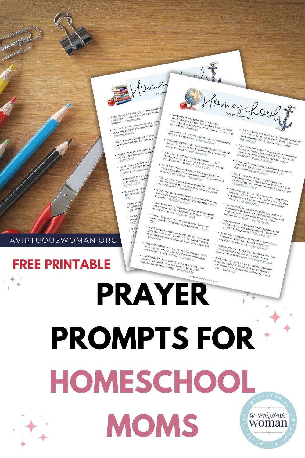 45 Prayer Prompts for Homeschooling Moms + Free Printable