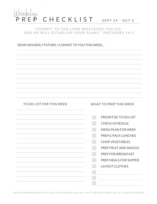 September 2024: Free Printable Homemaker's Binder - A Virtuous Woman