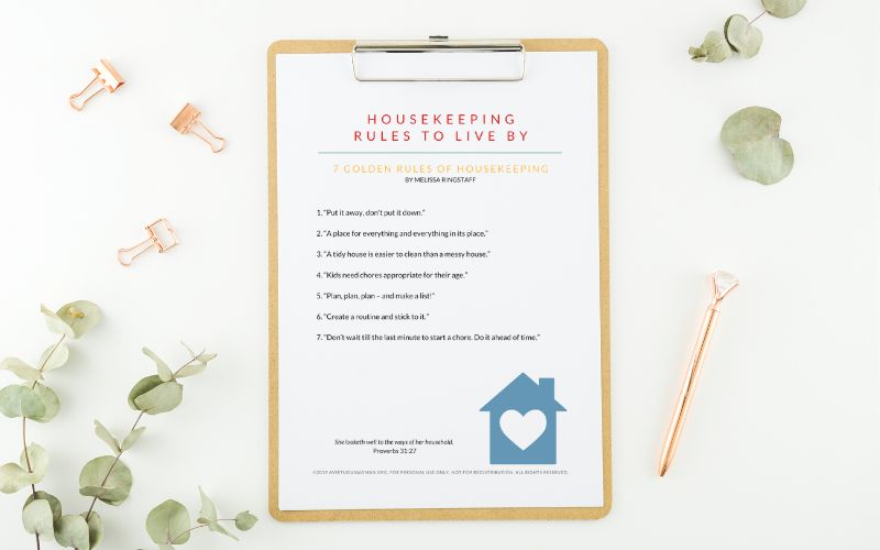 Golden Rules of Housekeeping : Housekeeping Rules to Live By