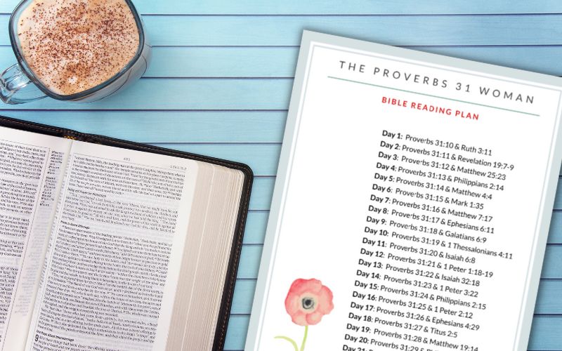 Proverbs 31 Bible Reading Plan (Free Printable)