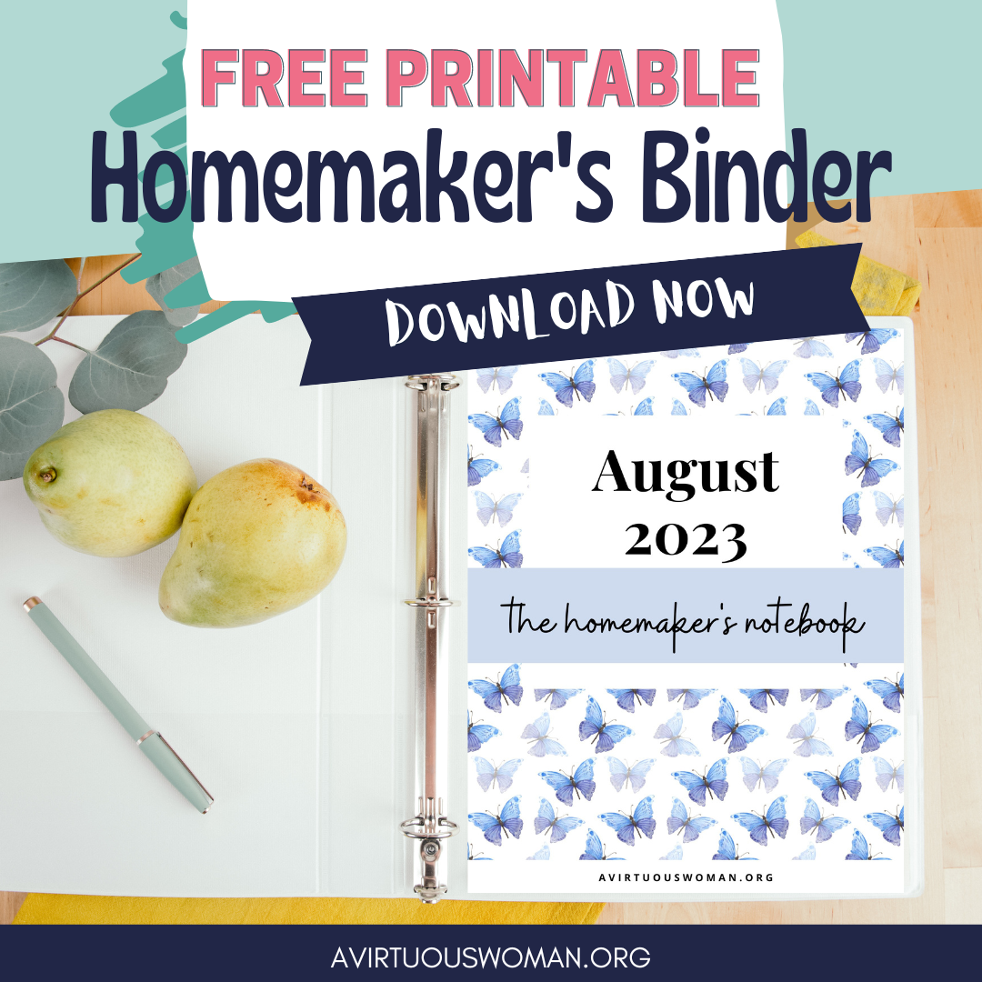 August 2023 Homemaker’s Notebook